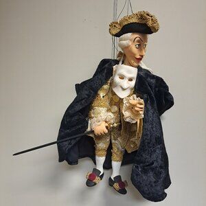New Le Marionette Handcrafted Unique Venetian Casanova Puppet